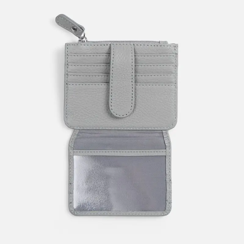 Картхолдер на молнии Unison, серый Картхолдер на молнии Unison, серый