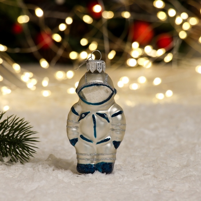 Ёлочное украшение Ёлочное украшение "Космонавт", в подарочной упаковке h-11 см