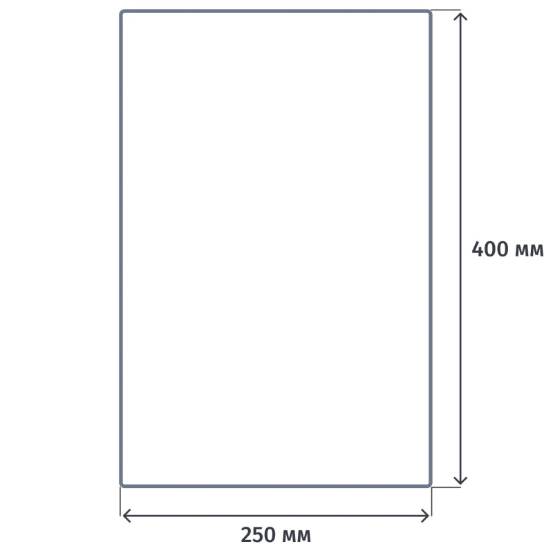 Пакет фасовочный пнд 25х40 8 мкм рулон со втулкой 500шт/рул