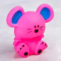Резиновая игрушка для ванны Крошка Я &laquo;Мышонок&raquo;, 9 см, с пищалкой, МИКС