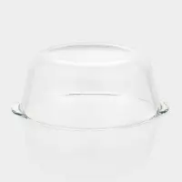 Кастрюля для запекания Paşabah&ccedil;e Borcam, 3 л, с крышкой, жаропрочное стекло, прозрачная