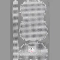 Канва-основа для вышивания сумки, пластиковая, 42&times;24 см, цвет белый