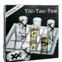 Настольная игра для взрослых &laquo;Пьяные Крестики-нолики&raquo;, 9 стопок, доска 20&times;20 см
