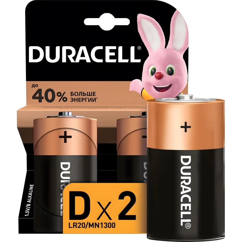 Батарейка DURACELL BASIC D/LR20-2BL