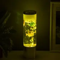 Светильник "Аквариум с рыбками" LED RGB 4,5Вт USB серебро 8,7х8,7х27 см Светильник "Аквариум с рыбками" LED RGB 4,5Вт USB серебро 8,7х8,7х27 см