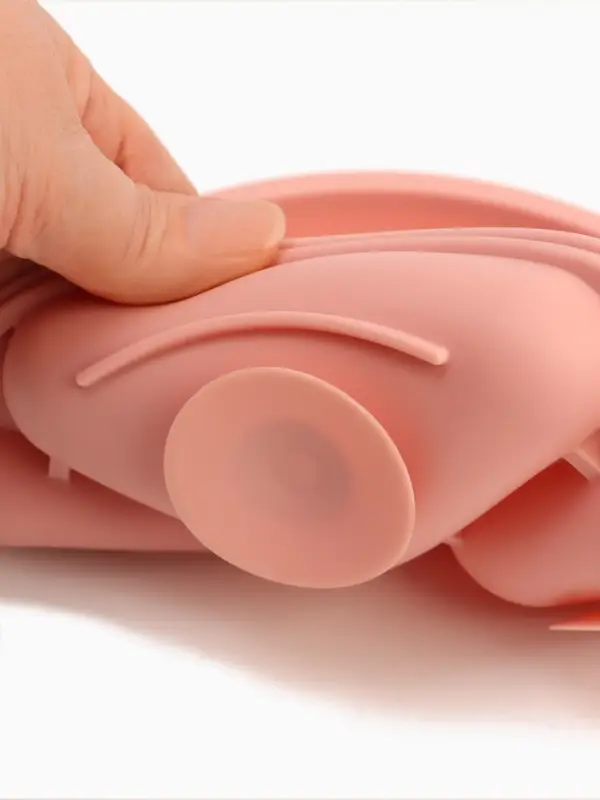 Тарелка детская секционная, 3 секции, розовый, Mum&Baby