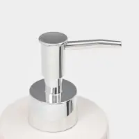 Набор для ванной "Rain", 2 предмета (дозатор для мыла, стакан), цвет белый