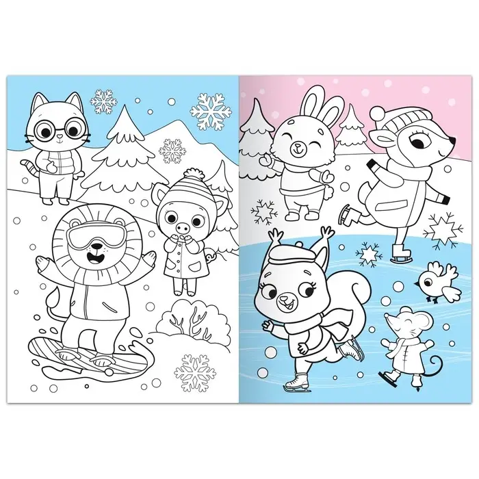 Раскраска «Зимняя», 16 стр.