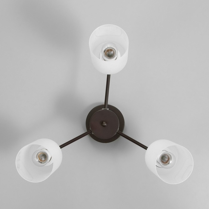 Люстра Люстра "Исла" 3х60Вт Е27 Коричневый 48х48х22см