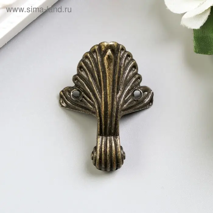 Уголок (ножка) для шкатулки &laquo;Старинная&raquo;, 4.8&times;3.7 см