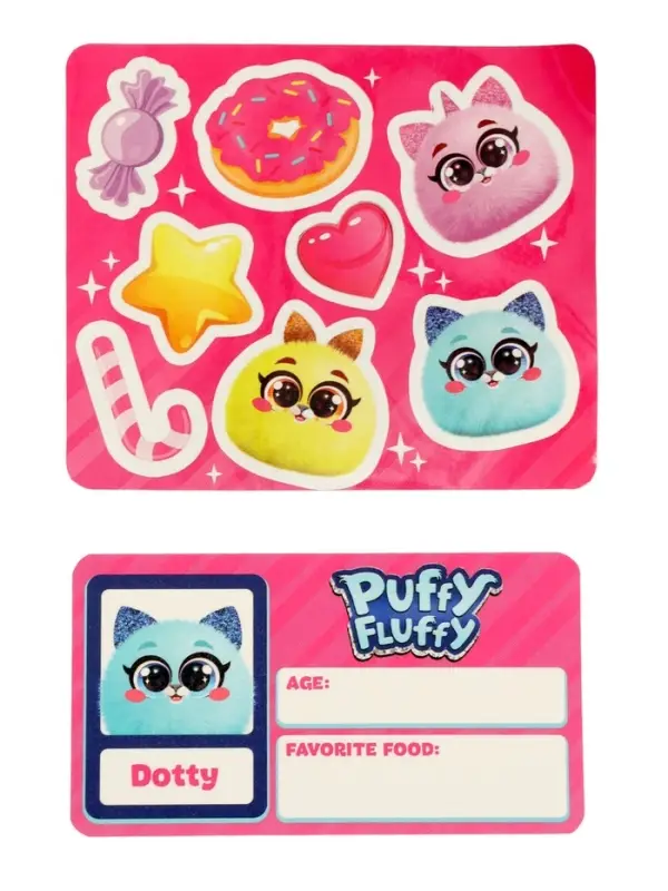 Puffy fluffy "Dotty" pet toy