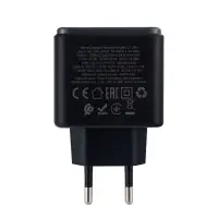 Сетевое зарядное устройство с кабелем Type-C на Type-C PD45W + USB QC3.0 C158A  HOCO черное
