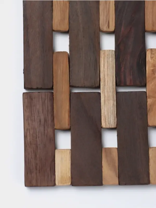 Коврик из тикового дерева, 30&times;20&times;0.7 см