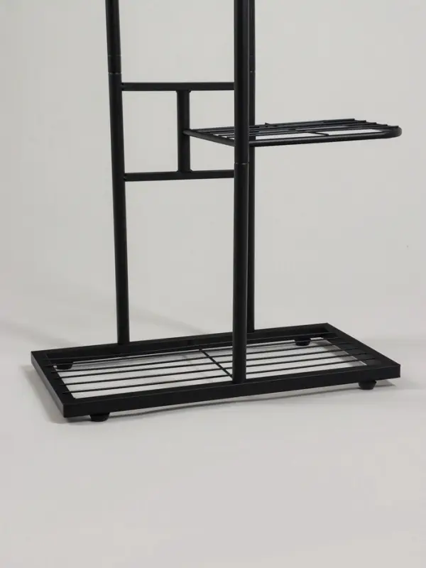 Подставка для цветов Greengo, 3 полки, 43&times;22&times;57 см, напольная, металл, чёрная