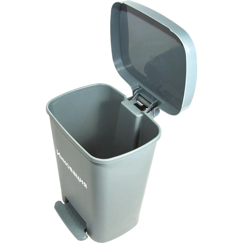 Упаковка д/сбора мед.отходов Бак с педалью кл. А серый 30 л, 2 штуки, СЗПИ