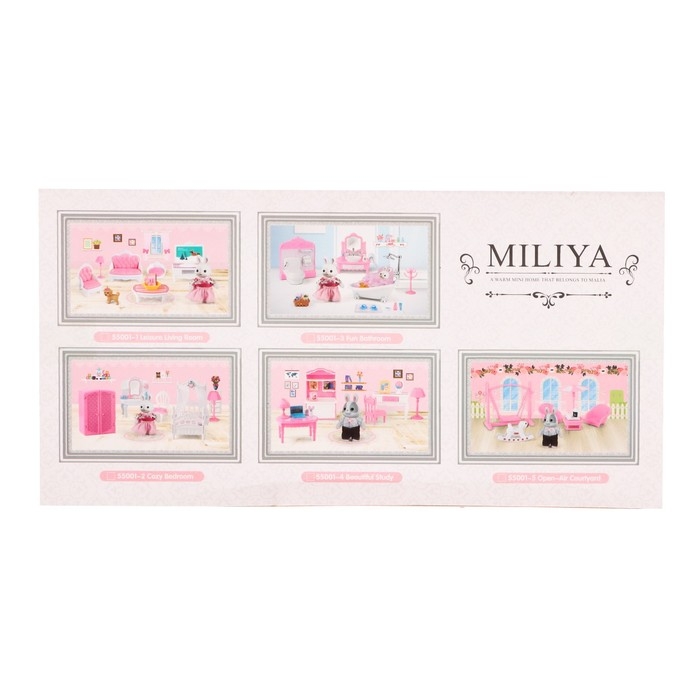 Набор игровой «Зайчик» с мебелью и аксессуарами Набор игровой «Зайчик» с мебелью и аксессуарами