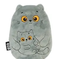 Мягкая игрушка - грелка &laquo;Кошка с котёнком&raquo;, с вишнёвыми косточками, 17 см