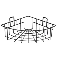VETTA Полка настенная, угловая, металл, 30,5x22x8 см, черный