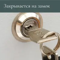 Ящик почтовый с замком, вертикальный, &laquo;Домик-Элит&raquo;, коричневый