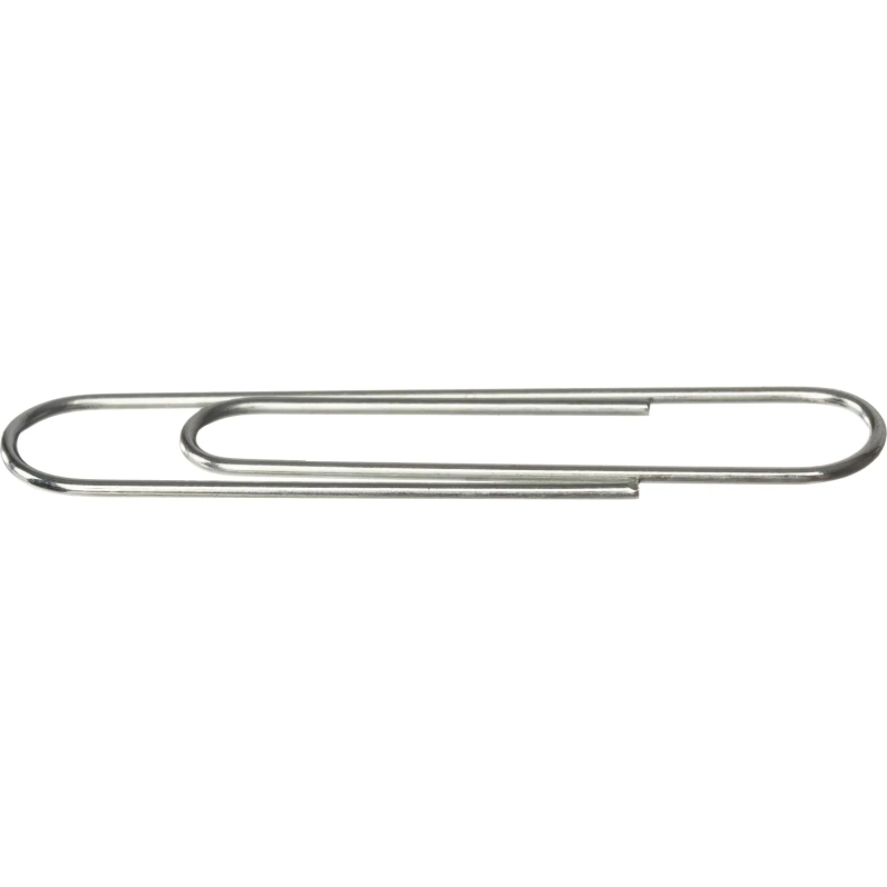 Скрепки КОМУС оцинкованные, 50 мм, негофрированные, 100 шт/уп