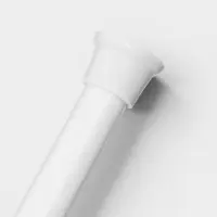 Карниз для ванной комнаты "Контур" 110-200 см, цвет белый