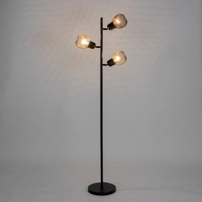 Торшер "Эдиссон" 3хЕ27 40Вт черный 25х25х150см