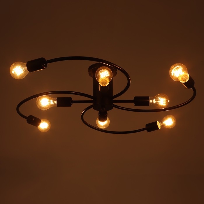 Люстра 2139/8BK E27 40Вт черный 88х88х20 см BayerLux