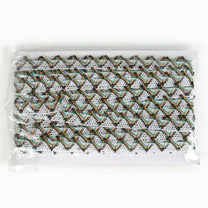 Тесьма &laquo;Уголки&raquo;, ширина 2 см, намотка 25 м, цвет белый