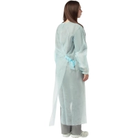 Халат ЕВРО н/с, рукав рез, дл.140 см, р.52-54 пл.25, 5шт/уп Инмедиз