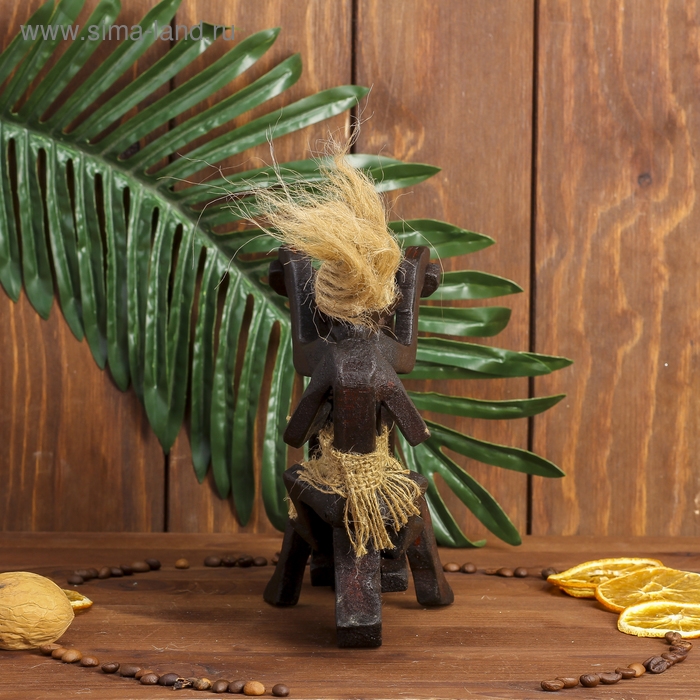 Сувенир дерево Сувенир дерево "Аборигены на мотоцикле" 16х8х15 см