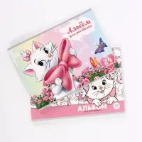 Альбом для рисования на скрепке, А4, 24 листа, 90 г/м&sup2;, 2 штуки, &laquo;Кошечка&raquo;