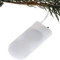 Декор настенный «Еловая ветвь с шишками», 70×27 см, 30LED, от батареек CR2032×2, свечение тёплое белое