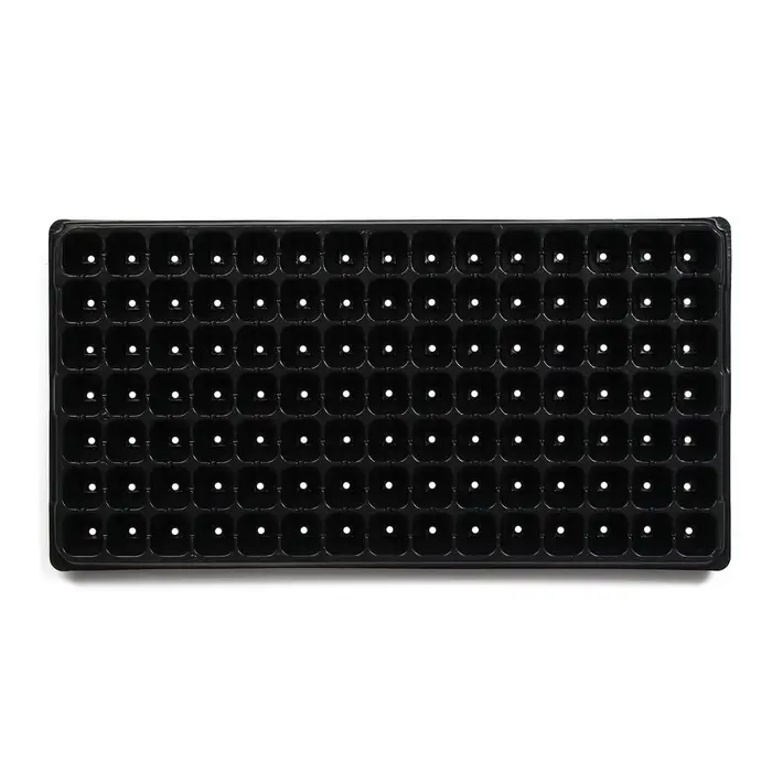 Кассета для рассады Greengo на 105 ячеек, по 20 мл, из пластика, чёрная, 55×29.5×3 см