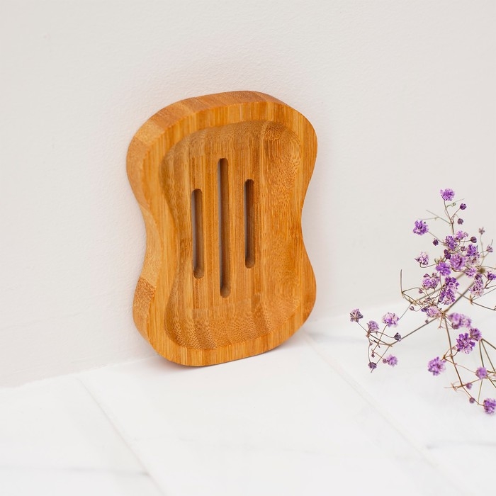 Мыльница, 1.8×11.5×8 см, бамбук