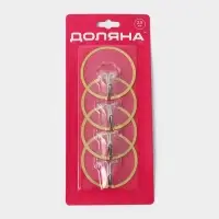 Крючки самоклеящиеся Доляна Gold, 4 шт., 6&times;6&times;2 см, прозрачные