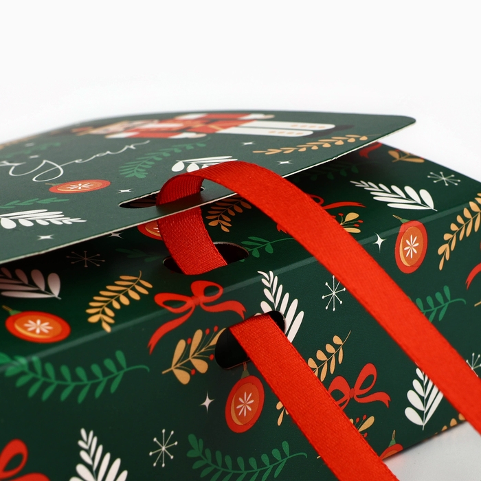 Коробка подарочная новогодняя складная двухсторонняя «Щелкунчик», 16.5 х 12.5 х 5 см, БЕЗ ЛЕНТЫ, Новый год Коробка подарочная новогодняя складная двухсторонняя «Щелкунчик», 16.5 х 12.5 х 5 см, БЕЗ ЛЕНТЫ, Новый год