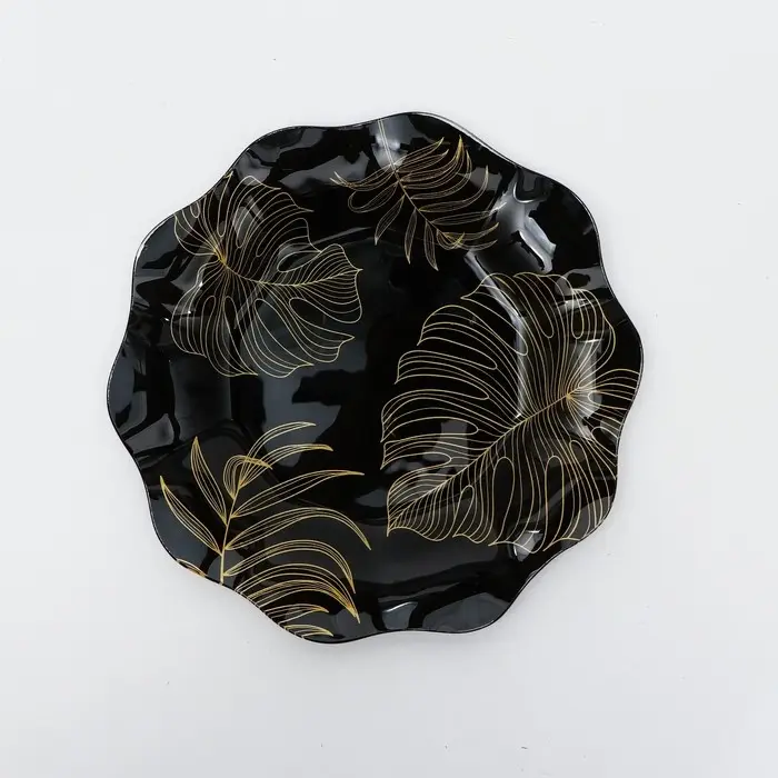 Тарелка плоская стеклянная &laquo;Тропики&raquo;, d=20 см