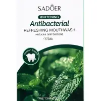 Ополаскиватель для полости рта антибактериальный SADOER, мята, 10 шт. по 13 мл