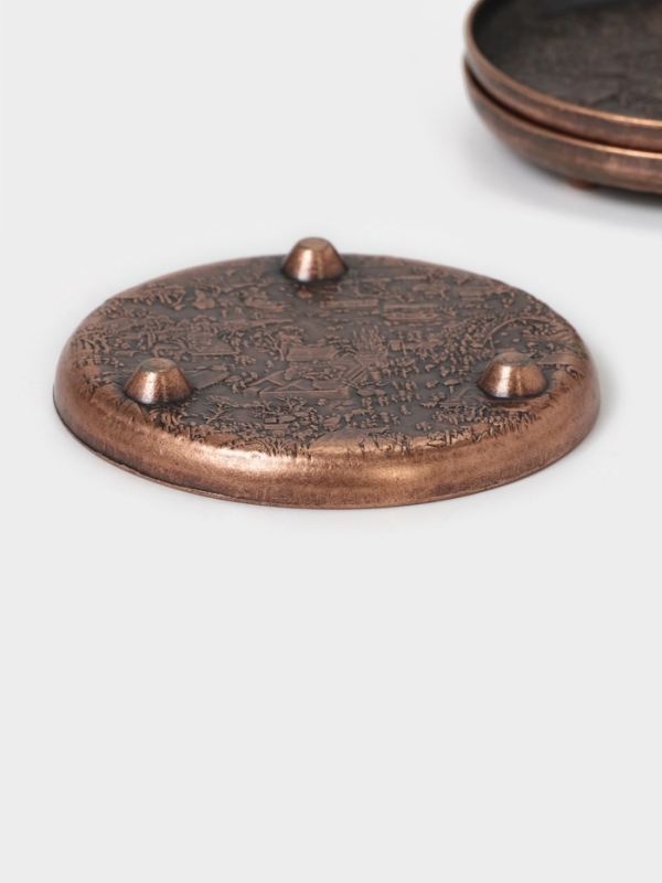 Подставка для чашек и благовоний для чайной церемонии, набор 3 штуки, d-8 см Подставка для чашек и благовоний для чайной церемонии, набор 3 штуки, d-8 см