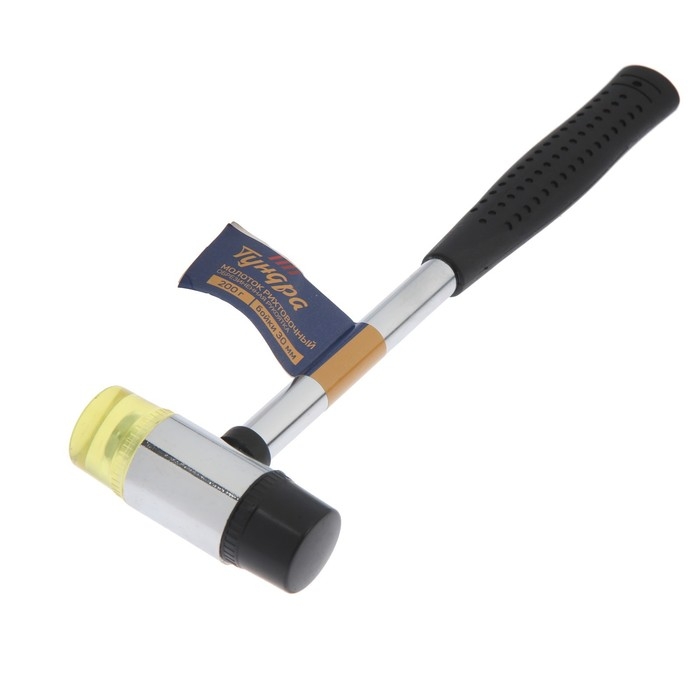 Молоток рихтовочный ТУНДРА, металлическая обрезиненная рукоятка, бойки 30 мм, 200 г Молоток рихтовочный ТУНДРА, металлическая обрезиненная рукоятка, бойки 30 мм, 200 г