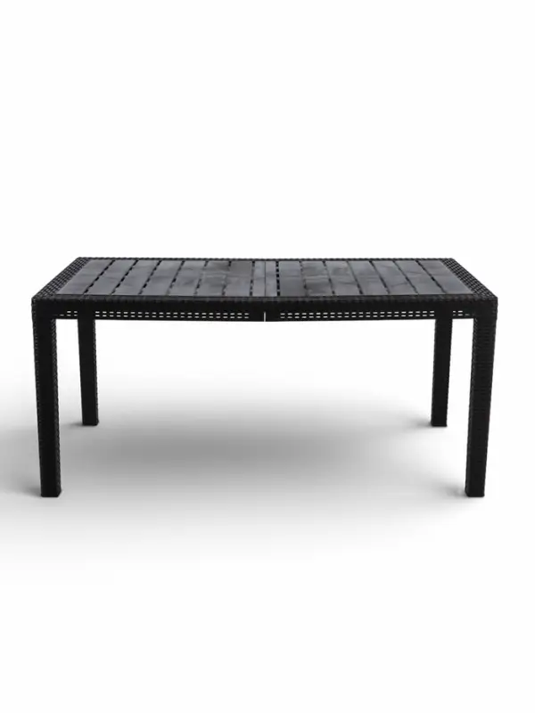 Стол садовый Rattan, 153.2&times;78.9&times;70.1 см, пластиковый, цвет горький шоколад