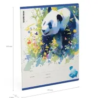 Тетрадь 24 листа в линейку ErichKrause Flower Panda, 60 г/м&sup2;, обложка мелованный картон, МИКС