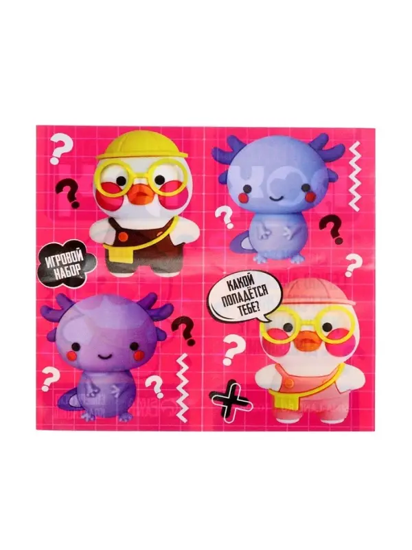 Игрушка - сюрприз Funny box WOOW TOYS &laquo;Уточка&raquo;: детский брелок, наклейки, карточка
