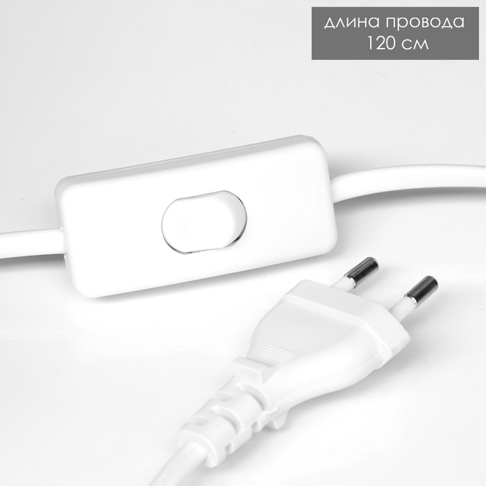 Настольная лампа с абажуром RISALUX &laquo;Гряда&raquo;, 1&times;40 Вт, Е27, серый, фигурное основание, 20&times;20&times;32 см