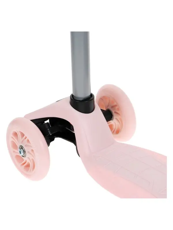 Самокат GRAFFITI Baby, колёса световые PU 120/70 мм, ABEC 7, розовый
