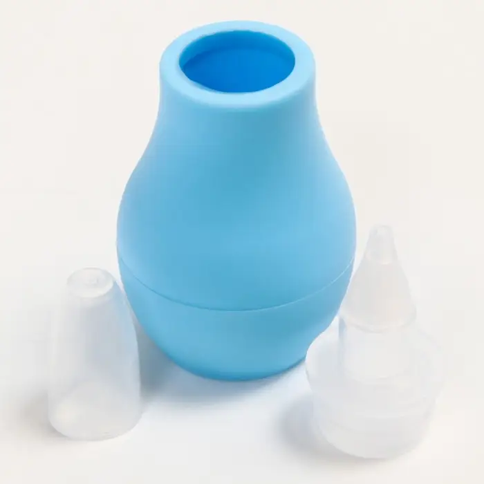 Детский назальный аспиратор, с колпачком, цвет голубой &laquo;Груша&raquo;