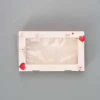 Коробка подарочная складная &laquo;С любовью&raquo;, 20&times;12&times;4 см, с окном