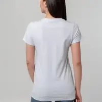 Футболка женская T-bolka Stretch Lady, белая, размер S