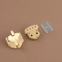 Застёжка для сумки, 3.3×3 см, цвет золотой