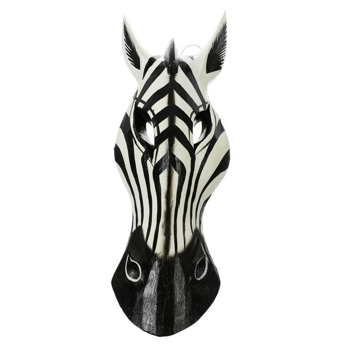 Маска дерево Маска дерево "Зебра" 30х11х4,5 см
